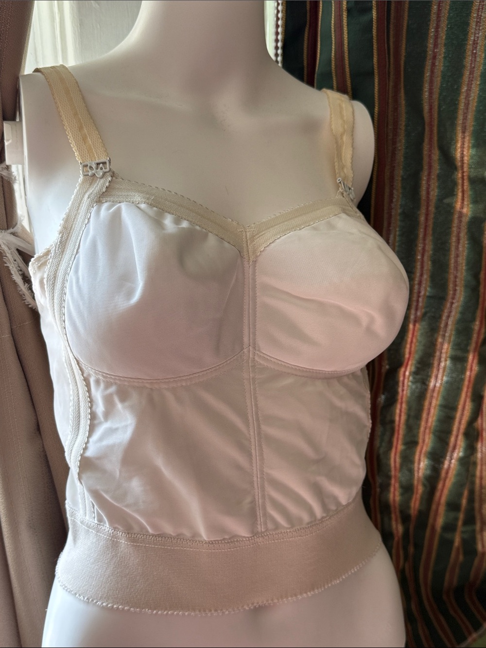 Longline vintage girdle Bra Sz 34 B 1960’s Posture Pals nylon polyester